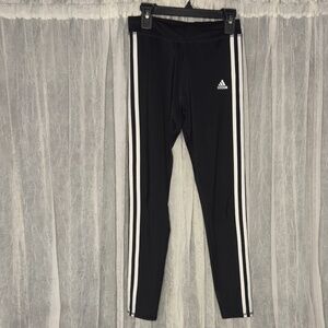 Girls Black Adidas Leggings